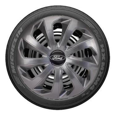 Imagem de 4 Calotas Esportiva Aro 13 Ford Ka Fiesta Escort Courier Ka - Elitte, 
