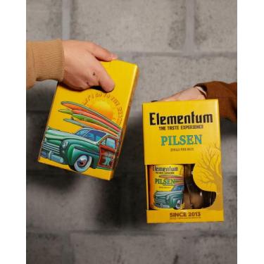 Imagem de Cerveja Elementum - Kit c/ 1 un. de 500ml Pilsen + Copo
