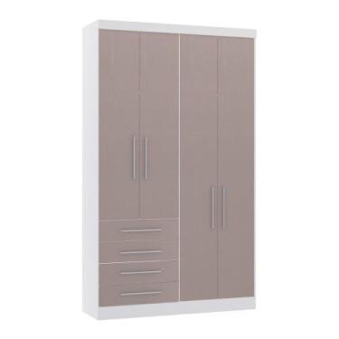 Imagem de Guarda Roupa Dormitório Modulado Alpes 4 Portas 4 Gavetas  - Módulo Lu
