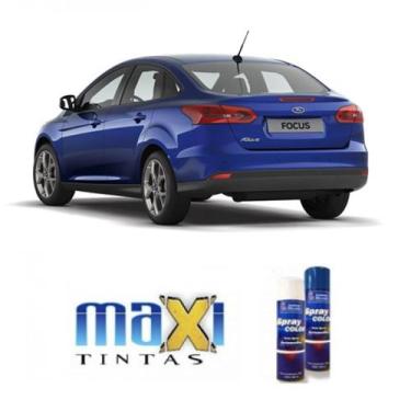 Imagem de Spray automotivo azul aurora ford + verniz 300ml - Sherwin Williams