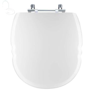 Imagem de Assento Sanitário Tampa De Vaso Branco Resina Poliester Massima Para Bacia Incepa