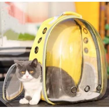 Imagem de Mochila de Transporte Para Gatos e Cães Bolsa Portátil Para Animais Pet Visão Panorâmica Com Ventilação Ideal Para Viagem (Sem opção de escolha de cor)
