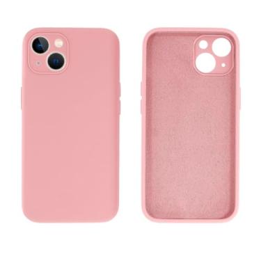 Imagem de Capinha Compativel com iPhone 14 Com Proteção de Câmera em Silicone com Interior Aveludado