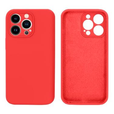 Imagem de Capinha Compativel com iPhone 14 Pro Max Com Proteção de Câmera em Silicone com Interior Aveludado