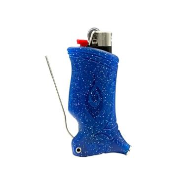 Imagem de Toker Poker - Estojo Bic Isqueiro Multiferramenta, Coleção Sparkles - Ferramenta Tudo Incluído para Camping e Outros (Azul)