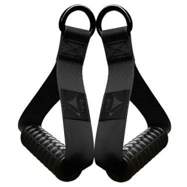 Imagem de Vigoog Cabos de máquina de cabo resistente, acessórios de aderência de treino para equipamento de exercício do sistema de polia (preto de carbono G)