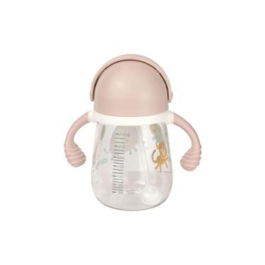 Imagem de Copo Infantil Clingo Antivazamento com Alça e Canudo Urso