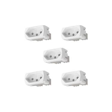 Imagem de Kit 5 Módulos de Tomada 20A S401110 Branco Lunare Up Schneider