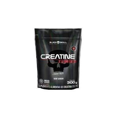 Imagem de Black Skull Creatina Monohidratada Maltodextrina Refil 300g Sem Sabor