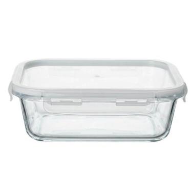 Imagem de Pote Hermético de Vidro com Travas Retangular 1040ml - Vista Home