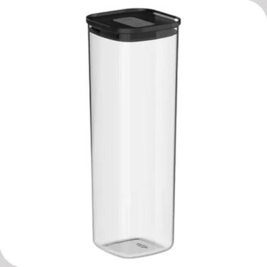 Imagem de Pote Hermético OU Duo Lock 2L Preto Organização e Vedação Eficiente