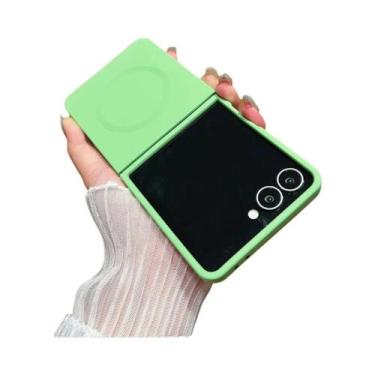 Imagem de Capa De Silicone Líquido Magnético Macio Para Samsung Galaxy Z Flip 7 