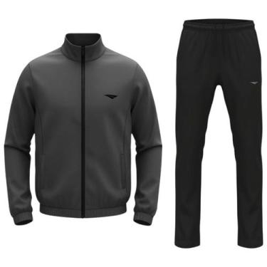 Imagem de Agasalho Penalty Treino Essencial Masculino, Cinza, Preto, EG