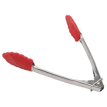 Imagem de Pegador De Salada Inox Com Silicone Mimo Style Vermelho/prata