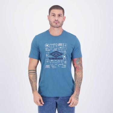 Imagem de Camiseta Umbro Play Azul-Masculino