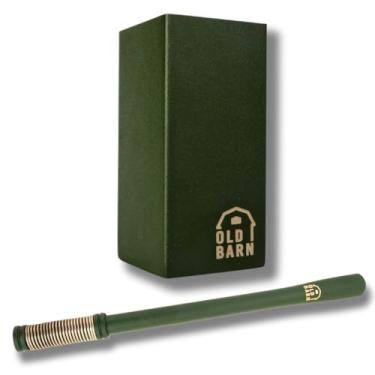 Imagem de Kit Tereré 1 Cuia Quadrada De Inox 250ml 1 Bomba De Inox Com Filtro De Mola Externa Old Barn Cor: Verde Militar