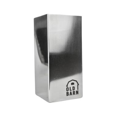 Imagem de Copo Cuia Quadrada De Inox Para Tereré 250ml Old Barn Cor: Inox Polido