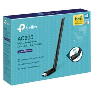 Imagem de Adaptador TP-LINK ARCHER T2U PLUS AC600 USB Wireless - Lenovo