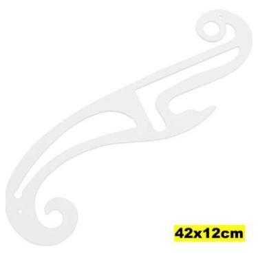 Imagem de Regua Francesa 42x12 cm - Taiwnan collection 