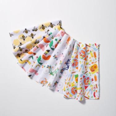Imagem de Pano de Copa Prato Estampado Felpudo 41x64 Cm - Kit 10 - Encanto, 35cm