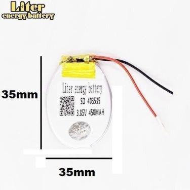 Imagem de Bateria Redonda R40350 403535 3.85v/4.4v 1.67wh 450mah - bgb