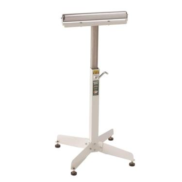 Imagem de Suporte de material de rolo de pedestal ajustável HTC HSS-10, com um rolo de rolamento esférico de 16 polegadas