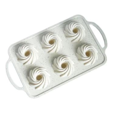 Imagem de Forma para Cupcake Mimo SN23299 Silicone Branco com Alça - Mimo Style