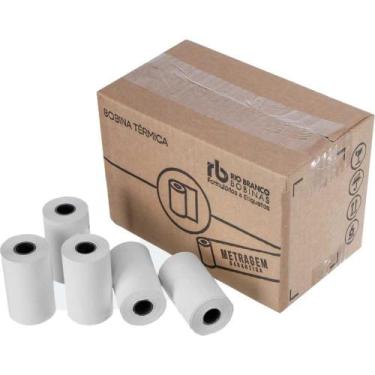 Imagem de Bobina Térmica 57MM X 15M Branca 48G Caixa com 30 - Rio Branco Bobinas