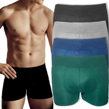 Imagem de Kit 4 Cuecas Masculinas Boxer Respirável Cores Sortidas - Rupee, G/GG,