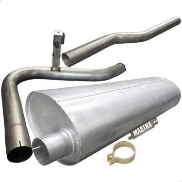 Imagem de Kit Escap Silencioso + Tubos Caminhão 1620 Eletrônico 2003.. - Genéric