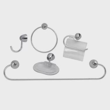 Imagem de Kit Acessórios para Banheiro 5 Peças Acqua Q18 Japi