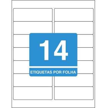 Imagem de Etiqueta Adesiva Inkjet/Laser Carta 33,9mmx101,6mm TB61821400 Unidades