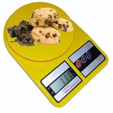 Imagem de Balança Digital de Precisão Cozinha 1g a 10kg AMARELA CBRN02566 - COMM