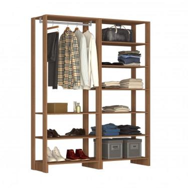 Imagem de Guarda Roupa Closet 2 Peças com 1 Cabideiro e 9 Nichos Yes Nova Mobile Montana