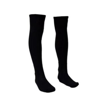 Imagem de Meião para Futebol Kanxa Amador Adulto, Preto