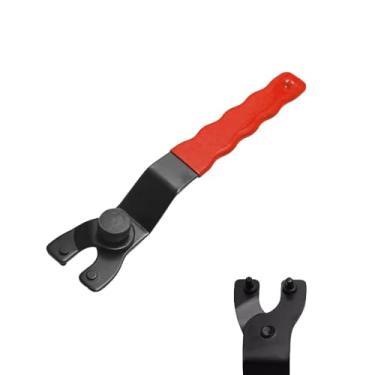 Imagem de LCYLFH Chave inglesa universal ajustável, chave de porca de trava para máquina de esmerilhadeira angular de 10 cm, 12,7 cm, 15 cm, 17,8 cm e 23 cm (vermelha)