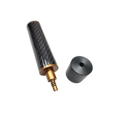 Imagem de harayaa Extensão de taco de sinuca, extensão de taco de bilhar em fibra de carbono, portátil de snooker para jogos de sinuca em casa e bar, 4inch