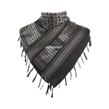 Imagem de Cachecol Keffiyeh Shemagh de Algodão - Unissex, À Prova de Vento, para