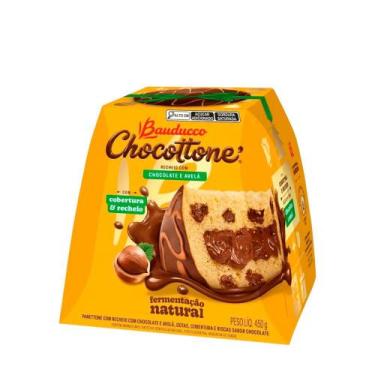 Imagem de Chocottone Sabor Chocolate e Avelã Bauducco  450g