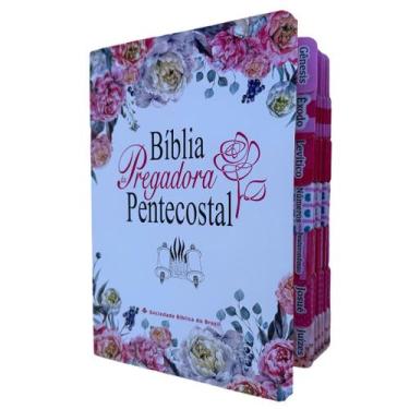 Imagem de Bíblia de Estudo Pregadora Pentecostal ARC média com Abas adesivas col