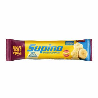 Imagem de Barra de Banana Supino Zero com Cobertura de Chocolate Branco 24g