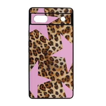 Imagem de qizjio Capa de telefone com estampa de chita à prova de choque leopardo Y2K Star capa de telefone para Google Pixel 6A