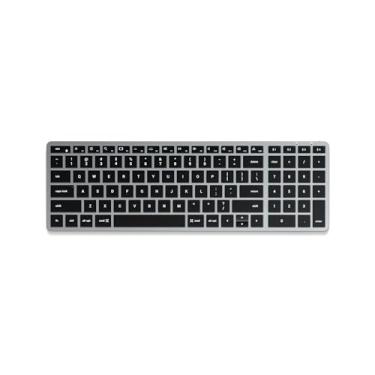 Imagem de Satechi Teclado Slim X2 Iluminado Bluetooth Keypad Numérico - Teclas Iluminadas e Sinc Varios Dispositivos - Para M2/ M1 MacBook Pro/Air, M2/ M1 iPad Pro/Air, M2 Mac Mini, iMac M1 (Cinza Espacial)