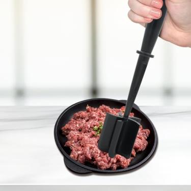 Imagem de Espremedor profissional de carne e batata de nylon resistente ao calor, cortador de carne, espremedor de carne resistente ao calor para carne moída, carne de hambúrguer, agitador e utensílios de
