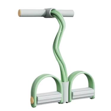 Imagem de Pedal de faixas de exercício, pedal de corda de exercício de 4 tubos com alças, equipamento de treinamento, ferramenta de força para exercícios físicos em casa, abdômen, emagrecimento, musculação