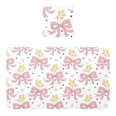 Imagem de Burbuja Jogo americano conjunto de 2, tapetes de mesa de cozinha de PVC antiderrapantes resistentes ao calor à prova d'água para mesa de jantar, laváveis, 30,5 x 45,7 cm