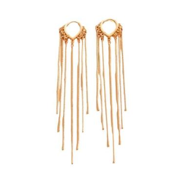 Imagem de Brincos Femininos Retrô Boêmios Com Franjas (2 Peças)  Moda Para Viage