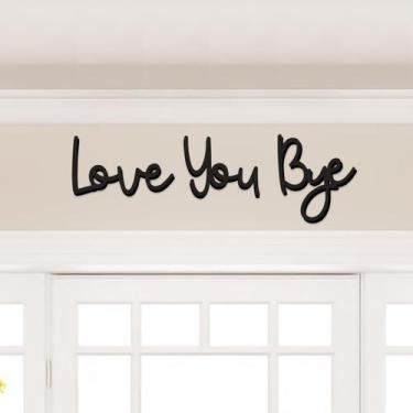 Imagem de Decoração de parede Dripykiaa Love You Bye Sign 80 cm pendurada