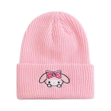 Imagem de Gorro De Inverno Tricotado Feminino Com Estampa Da Hello Kitty, Cinnam