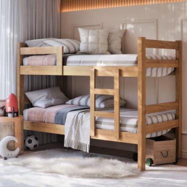 Imagem de Beliche Solteiro Ibiza em Madeira Vira 2 Camas Beliche Infantil Modern